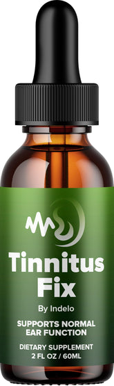 Indelo TinnitusFix Advanced Formula Drops bottle front view