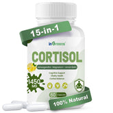 inGreens Cortisol Support Capsules front view with bottle and label