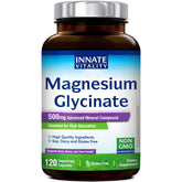 Innate Vitality Magnesium Glycinate Capsules 500mg front view