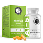 Intestinal Fortitude AI-5 Turmeric Supplement bottle front view