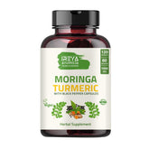 Ireya Ayurveda Organic Moringa & Turmeric Capsules front view