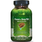 Irwin Naturals Power to Sleep PM Sleep Aid 60 Softgels front view