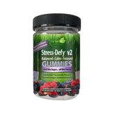 Irwin Naturals Stress-Defy Gummies front view with packaging