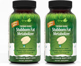 Irwin Naturals Stubborn Fat a balanced routine 549g liquid soft-gels front view