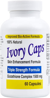 Ivory Caps Glutathione Skin Essentials 1500 mg Capsules front view