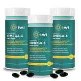 Iwi Vegan Omega-3 Softgels 90 Count front view