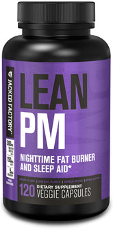 Jacked Factory Lean PM Stimulant-Free Fat Burner front view