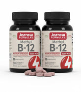 Jarrow Formulas Methyl B-12 5000mcg chewable tablets front view