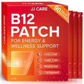 JJ CARE B12 Patches box front view with 90 patches