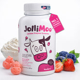 JolliMoo Lactase Enzyme Gummies 60 count bottle front view