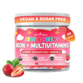 JOVITHEA Iron Gummies for Kids front view with strawberry flavour