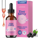 JoySpring ZincBerry Kids Zinc Supplement 2 fl oz front view