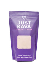 Just Kava Kava supplement 452g front view with packaging