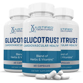 Justified Laboratories Glucotrust Advanced Formula 60 capsules front view