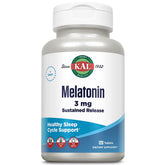 KAL Melatonin Supplement 3mg fast dissolve tablets front view