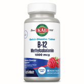 KAL Methyl B12 ActivMelts 1000 mcg raspberry flavour front view