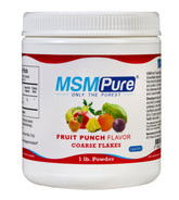 KALA HEALTH MSMPure MSM Supplement 454g front view with fruit punch flavour