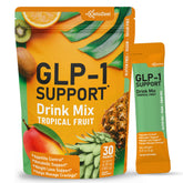 KetoZest GLP-1 Support Drink Mix tropical fruit packets front view
