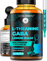 KEY ELEMENTS Liquid GABA Sleep Supplement bottle front view