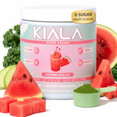 Kiala Nutrition Super Greens Watermelon Slush front view with packaging