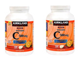 KIRKLAND Chewable Vitamin C 500mg front view of packaging