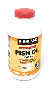KIRKLAND Fish Oil 454g front view with packaging