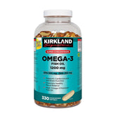 KIRKLAND Omega 3 Premium Fish Oil capsule front view