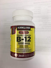 KIRKLAND Vitamin B12 Supplement capsule pack front view