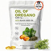 KITABIO Oregano Oil & Black Seed Oil Softgels front view