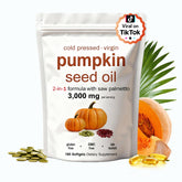 KITABIO Pumpkin Seed Oil & Saw Palmetto Softgels front view