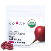 KOYAH Beet Powder Capsules front view with packaging