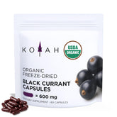 KOYAH Black Currant Capsules 600mg front view