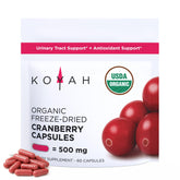 KOYAH Cranberry Powder Capsules front view with label