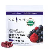 KOYAH Organic Berry Powder Capsules front view