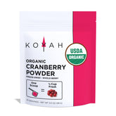 KOYAH Organic Cranberry Powder front view with vibrant packaging