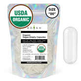KOYAH Organic Pullulan Capsules front view with packaging