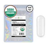 KOYAH Organic Pullulan Capsules Size 00 front view