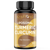 Kraftvoll Turmeric Curcumin Softgels front view with packaging