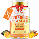 Kraftvoll Turmeric Gummies front view with peach flavour