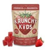 Krunchy Kids Strawberry Gummies bottle front view