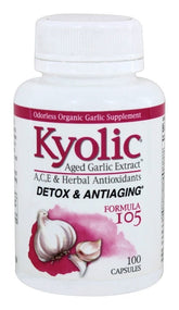 Kyolic Aged Garlic Extract 100-Capsules front view