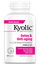 Kyolic Aged Garlic Extract 105 supplement front view