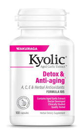 Kyolic Aged Garlic Extract Formula 105 front view of packaging