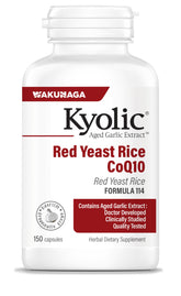 Kyolic Aged Garlic Extract Red Yeast Rice 300mg capsules front view