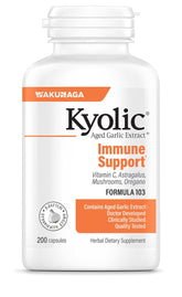 Kyolic Garlic Formula 103 daily wellness Formula 200 Capsules front view