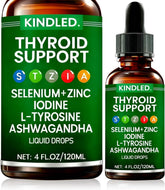 LANZF Thyroid Support Liquid Drops front view with dropper