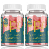 Lazpowfi Biotin Gummies front view with packaging