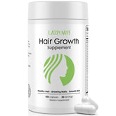 Lazpowfi Hair Growth Supplement front view with 30 capsules