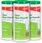 Leader Prebiotic Fiber Supplement Powder 3 Pack front view