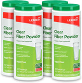 Leader Prebiotic Fiber Supplement Powder pack of 4 containers
